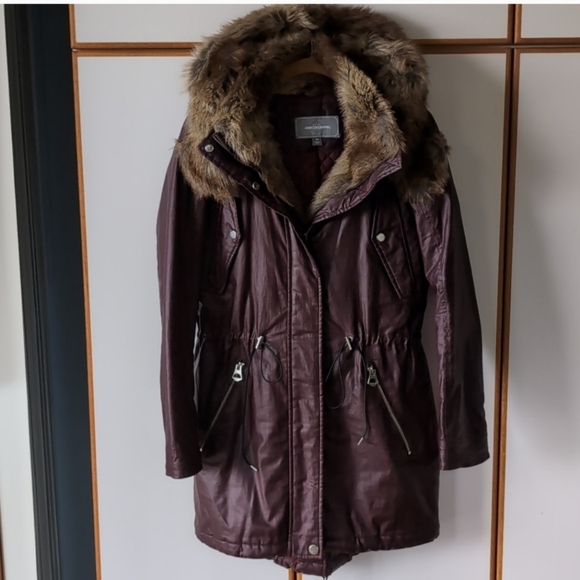 Johnston & Murphy Jackets & Blazers - Johnston & Murphy Waxed Linen Parka Fur Sz M